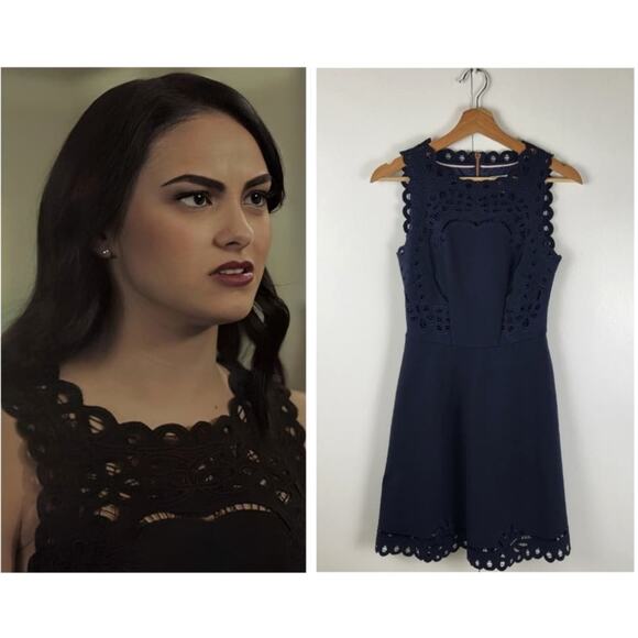 Ted Baker Verony Eyelet A-Line Lace Panel Sleeveless Mini Dress | 0 - Picture 2 of 11